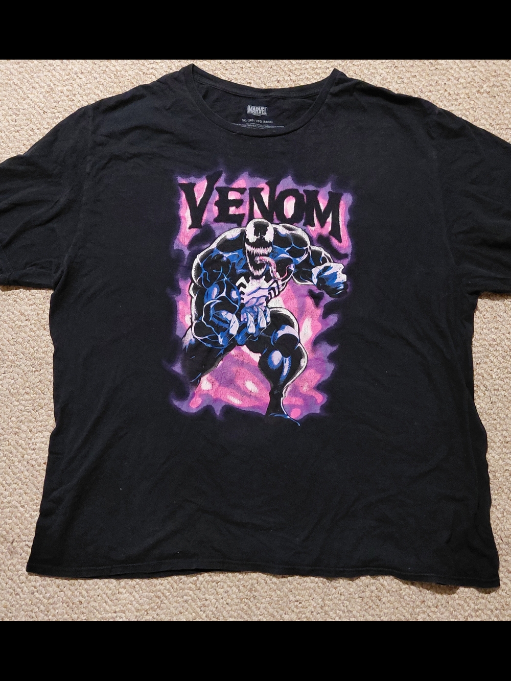 Marvel Venom Graphic Tee - Black 3X